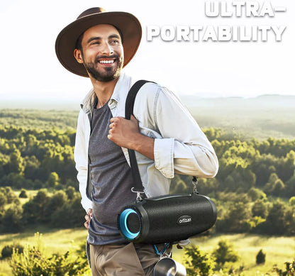 Portable Loud Bluetooth Speaker Wireless 100W PEAK 80W RMS IPX7 Waterproof Outdoor Speaker Boombox Subwoofer for Party