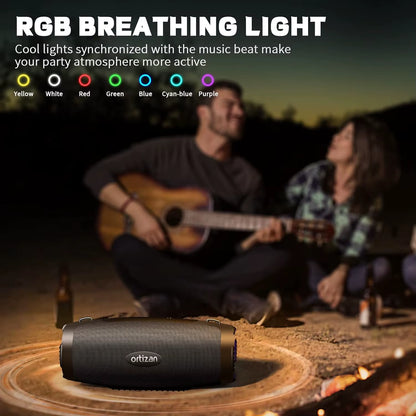 Portable Loud Bluetooth Speaker Wireless 100W PEAK 80W RMS IPX7 Waterproof Outdoor Speaker Boombox Subwoofer for Party