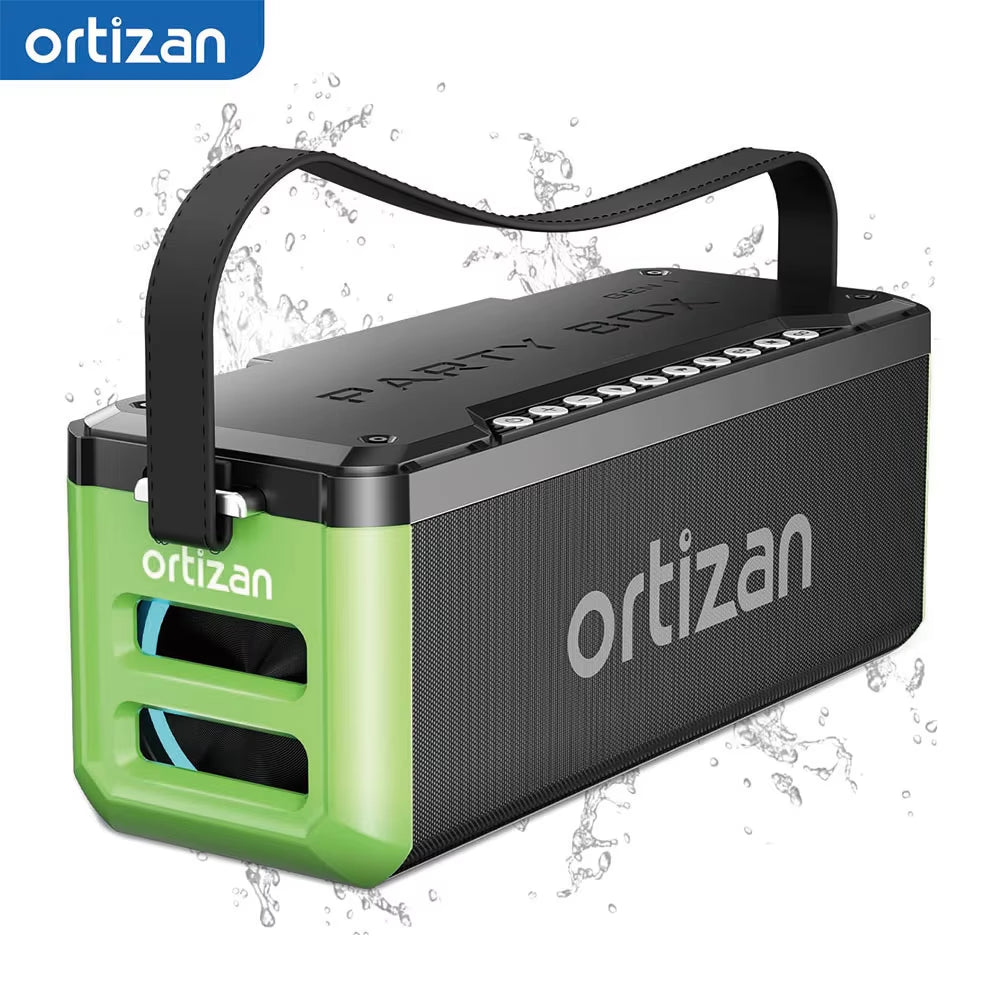 Portable Bluetooth Speaker Wireless, 100W Loud Sound for Party,Monstrous Bass, IPX7 Waterproof, 24H Playtime,Power Bank