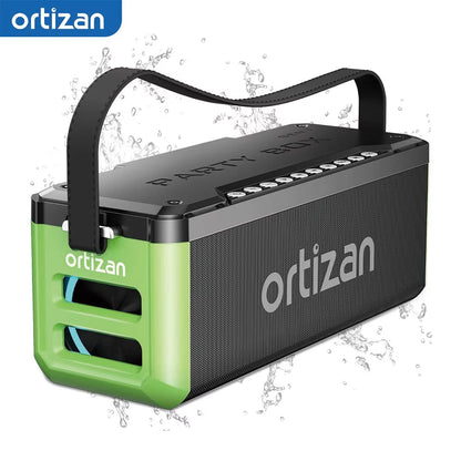 Portable Bluetooth Speaker Wireless, 100W Loud Sound for Party,Monstrous Bass, IPX7 Waterproof, 24H Playtime,Power Bank