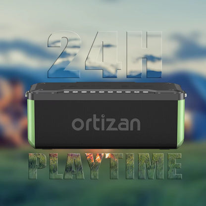 Portable Bluetooth Speaker Wireless, 100W Loud Sound for Party,Monstrous Bass, IPX7 Waterproof, 24H Playtime,Power Bank