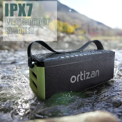 Portable Bluetooth Speaker Wireless, 100W Loud Sound for Party,Monstrous Bass, IPX7 Waterproof, 24H Playtime,Power Bank