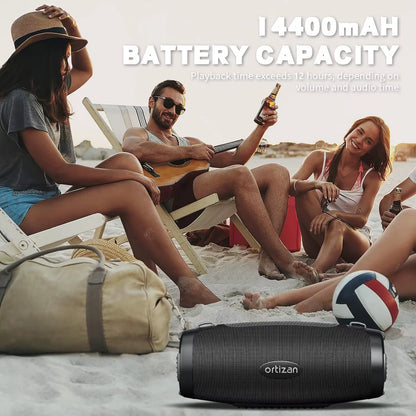 Portable Loud Bluetooth Speaker Wireless 100W PEAK 80W RMS IPX7 Waterproof Outdoor Speaker Boombox Subwoofer for Party