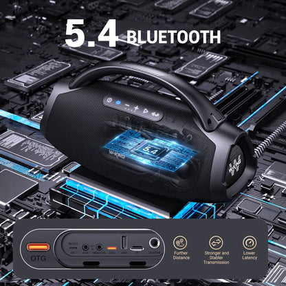 X20 Portable Bluetooth Speaker 200W RMS Outdoor Wireless Speaker IPX7 Waterproof Speaker Party Camping 24H Playtime