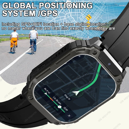 New GPS 5G SIM Card Smartwatch Men Women Video Calls 2/16GB Memory GPS Wifi Tiktok APP Waterproof Smart Watch for Android Pk Pgd